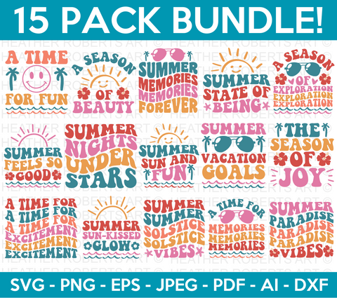 Retro Summer SVG Bundle