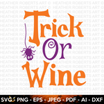 Trick or Wine SVG