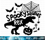 Halloween Dinosaur - Spookysaurus Rex SVG