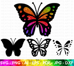 Layered Butterfly SVG