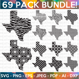 Texas Design Pattern Mega SVG Bundle