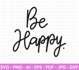 Be Happy SVG