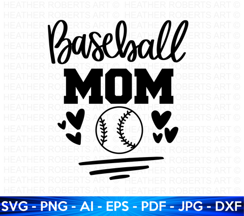 Baseball Mom SVG