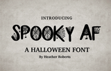 SPOOKY AF Halloween Font