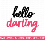 Hello Darling SVG