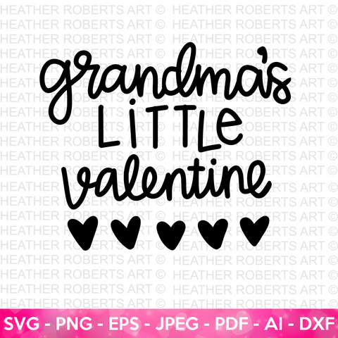 Grandma's Little Valentine SVG