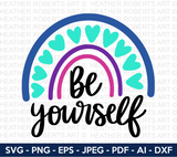 Be Yourself Rainbow SVG