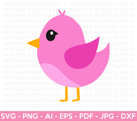 Pink Bird SVG