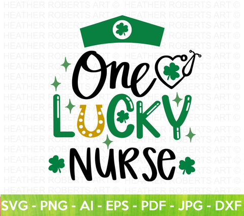 One Lucky Nurse SVG