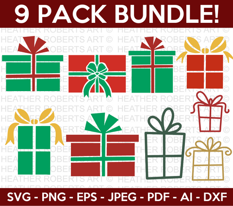 Christmas Present Mini SVG Bundle