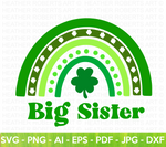 Big Sister St. Patrick Rainbow SVG