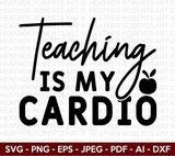 Teaching is my Cardio SVG