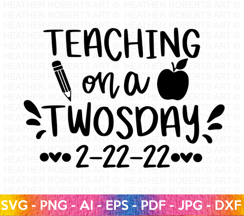 Teaching on a Twosday SVG