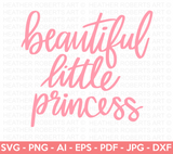 Beautiful Little Princess SVG