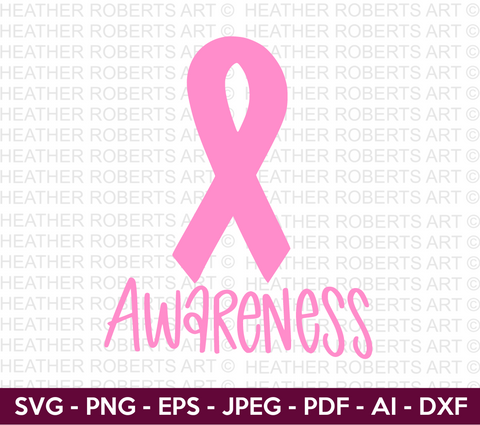 Cancer Awareness Ribbon SVG