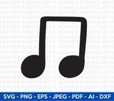 Musical Beam Notes SVG