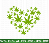 Heart Weed SVG