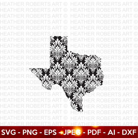 Texas Pattern Design SVG