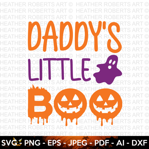 Daddy's Little Boo SVG