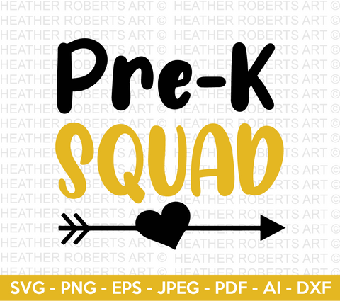 Pre- K Squad Svg