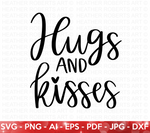 Hugs and Kisses SVG