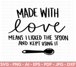 Made With Love SVG