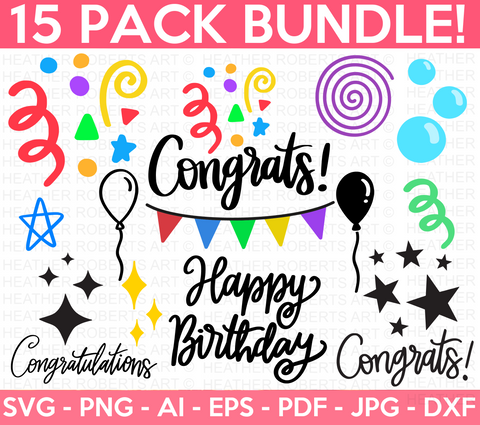 Celebrations SVG Bundle