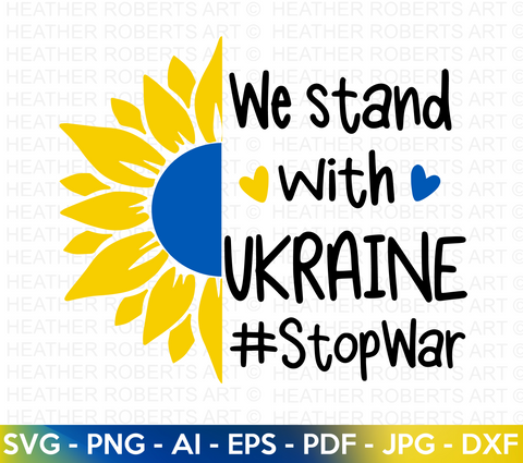 We Stand With Ukraine SVG