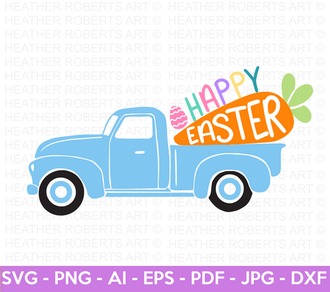 Easter Truck SVG