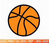 Layered Basketball SVG