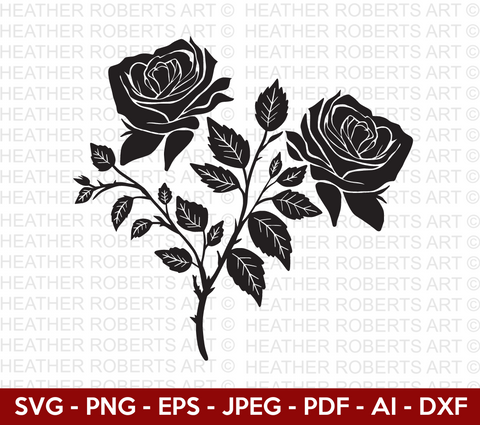 Rose flower keychain svg Rose svg Rose split monogram svg