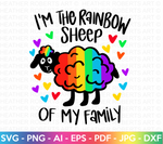 Rainbow Sheep SVG