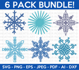 Snowflakes SVG Bundle