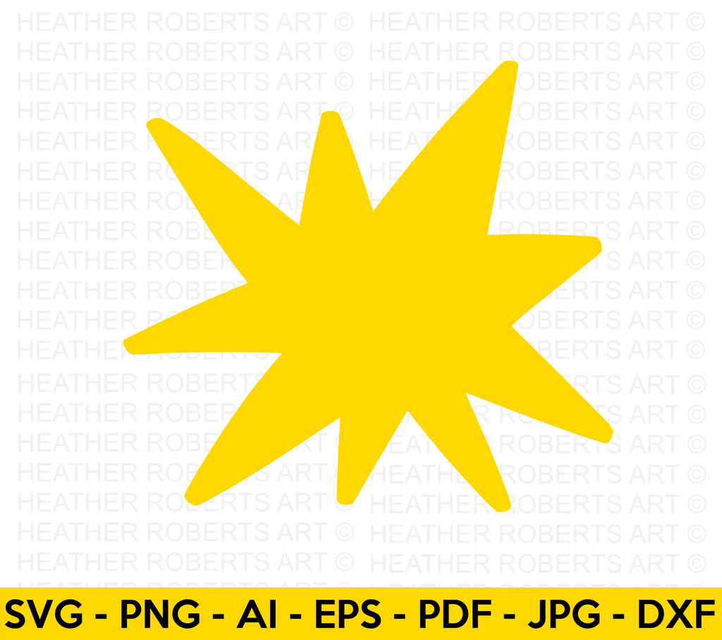 Explosion (Fill) SVG – Heather Roberts Art
