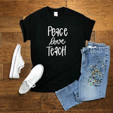 Peace Love Teach SVG
