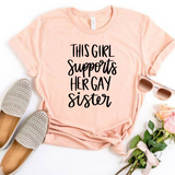 Girl Supports Gay Sister SVG