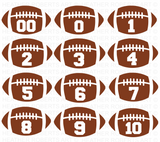 Football Numbers SVG Bundle