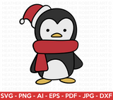 Christmas Penguins SVG Bundle