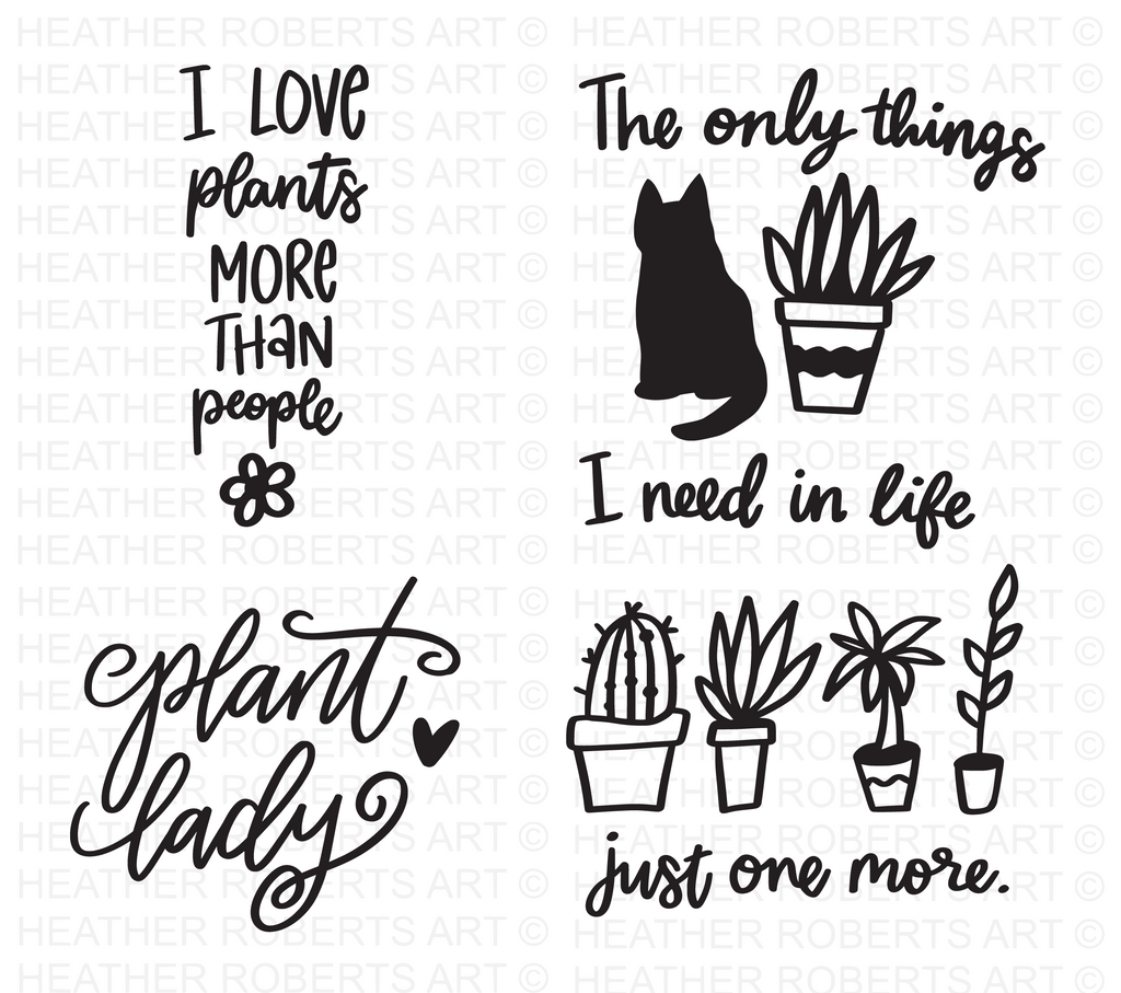 plant pot sayings svg Plant Lover SVG Bundle – Heather Roberts Art