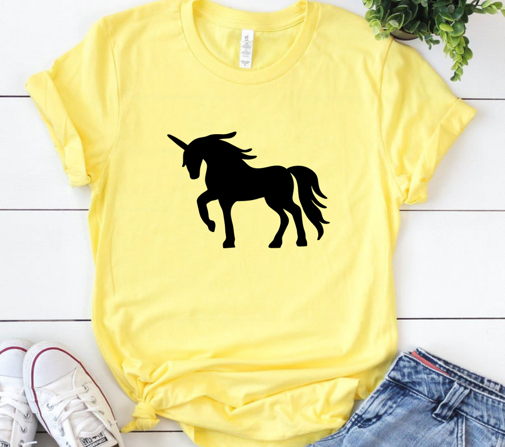 Junona Girls Yellow Unicorn T-Shirt