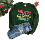 You Rock My Christmas Socks Retro SVG