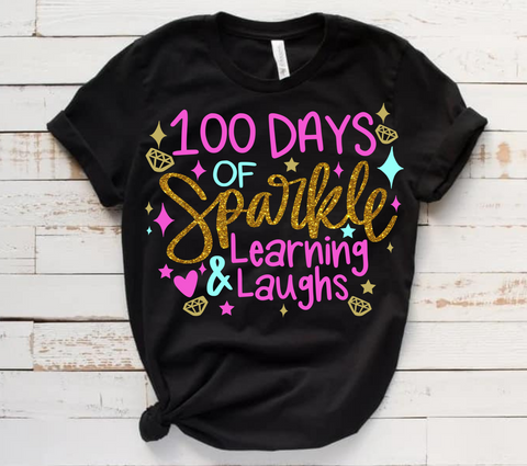 100 Days of Sparkle Learning and Laughs SVG