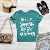 Girl Supports Gay Siblings SVG