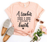 Teacher Touches A Heart SVG