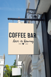 Coffee Bar Sign Svg