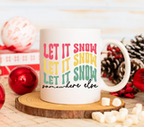 Let It Snow Retro SVG