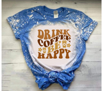 Drink Coffee Be Happy Retro SVG