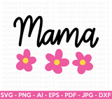 Mama and Mini Matching Flowers SVG
