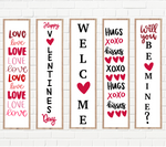 Valentine's Day Colored Porch Sign SVG Bundle