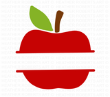 Apple Split Monogram SVG